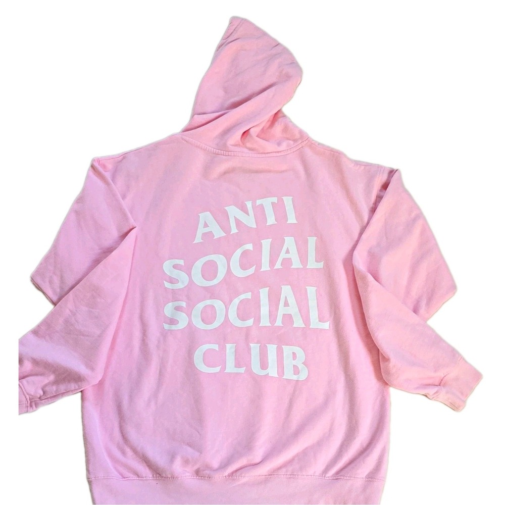 Anti Social Social Club ASSC Pink Hoodie Medium